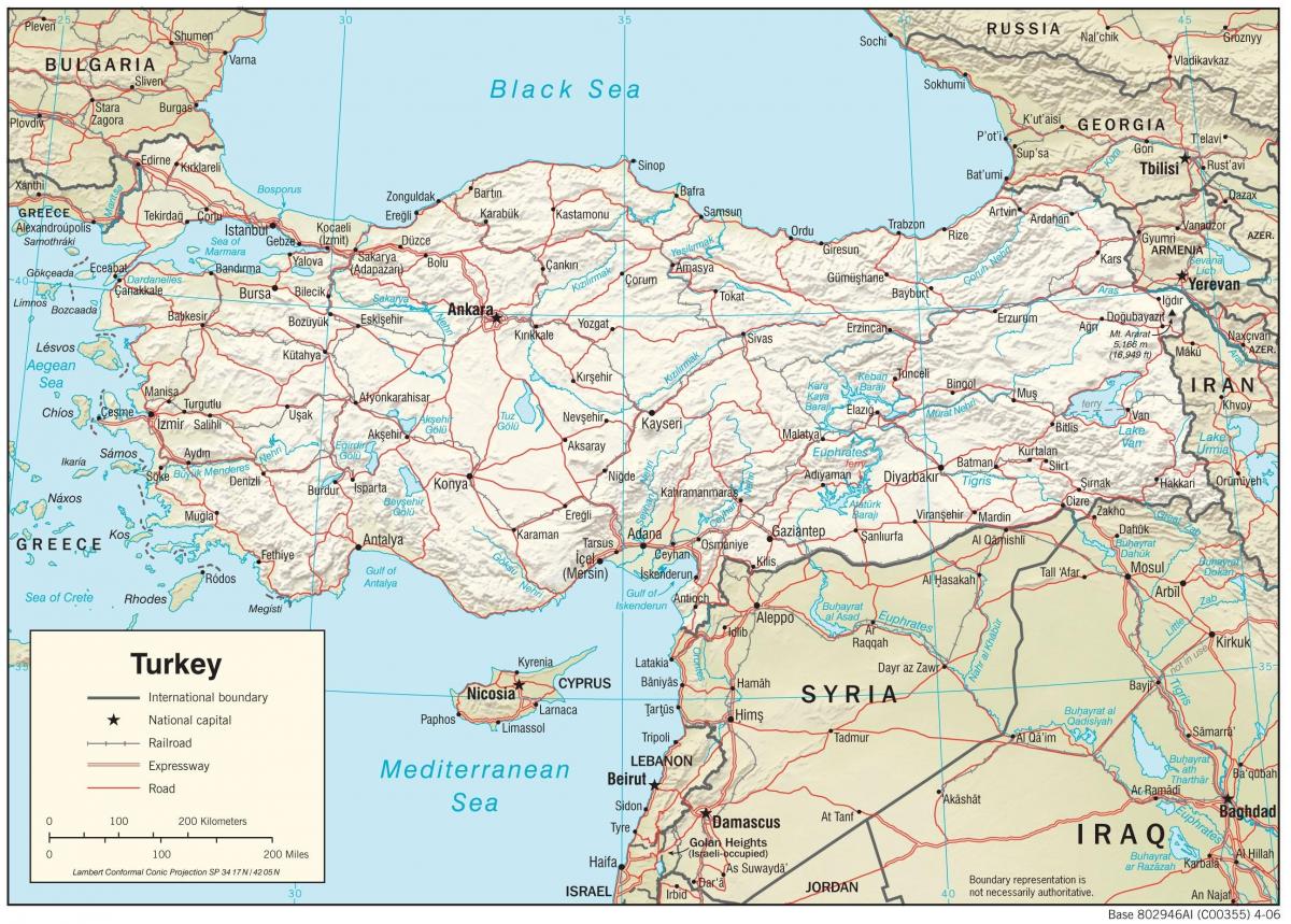show map of Turkey