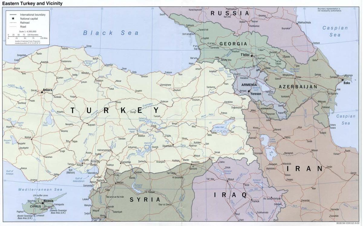 map of eastern Turkey