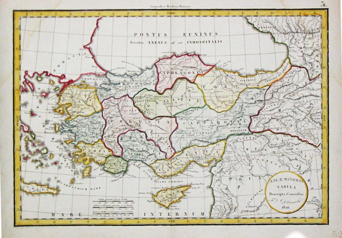 map of Turkey old
