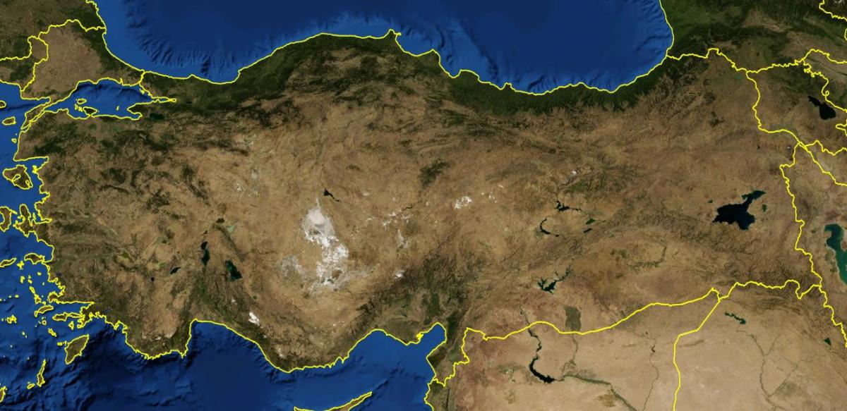 map of Turkey satellite