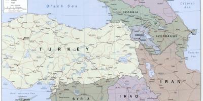 Map of eastern Turkey
