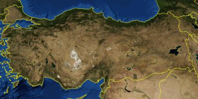 Map of Turkey satellite