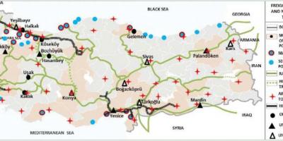 Turkey transport map